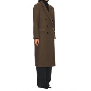 New Pistola Prescott Wool blend Long Coat in Caper